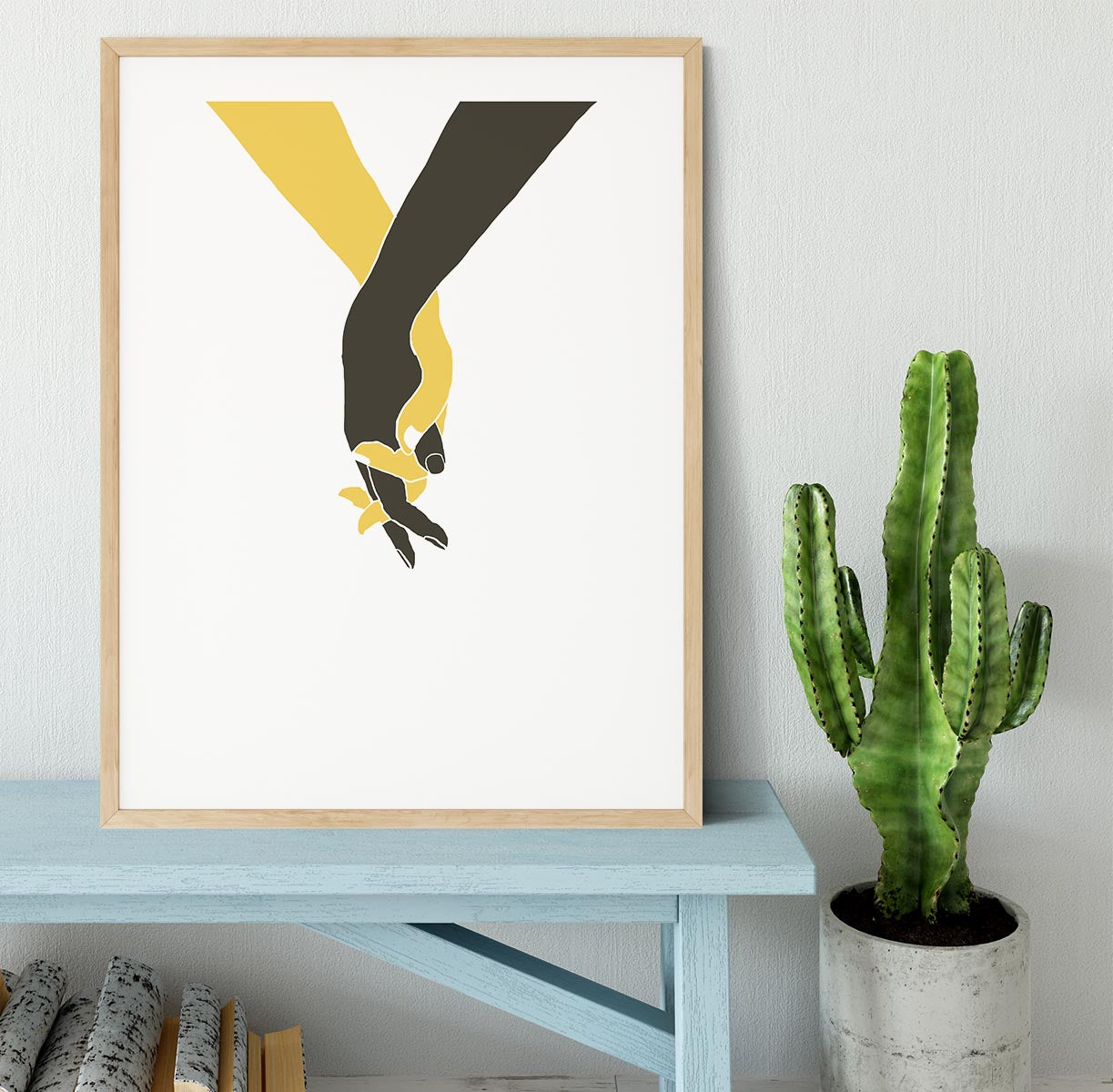 Holding Hands Framed Print - Canvas Art Rocks - 3