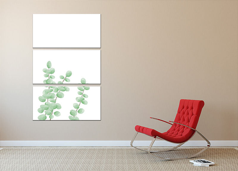 Branches 3 Split Panel Canvas Print - Canvas Art Rocks - 2