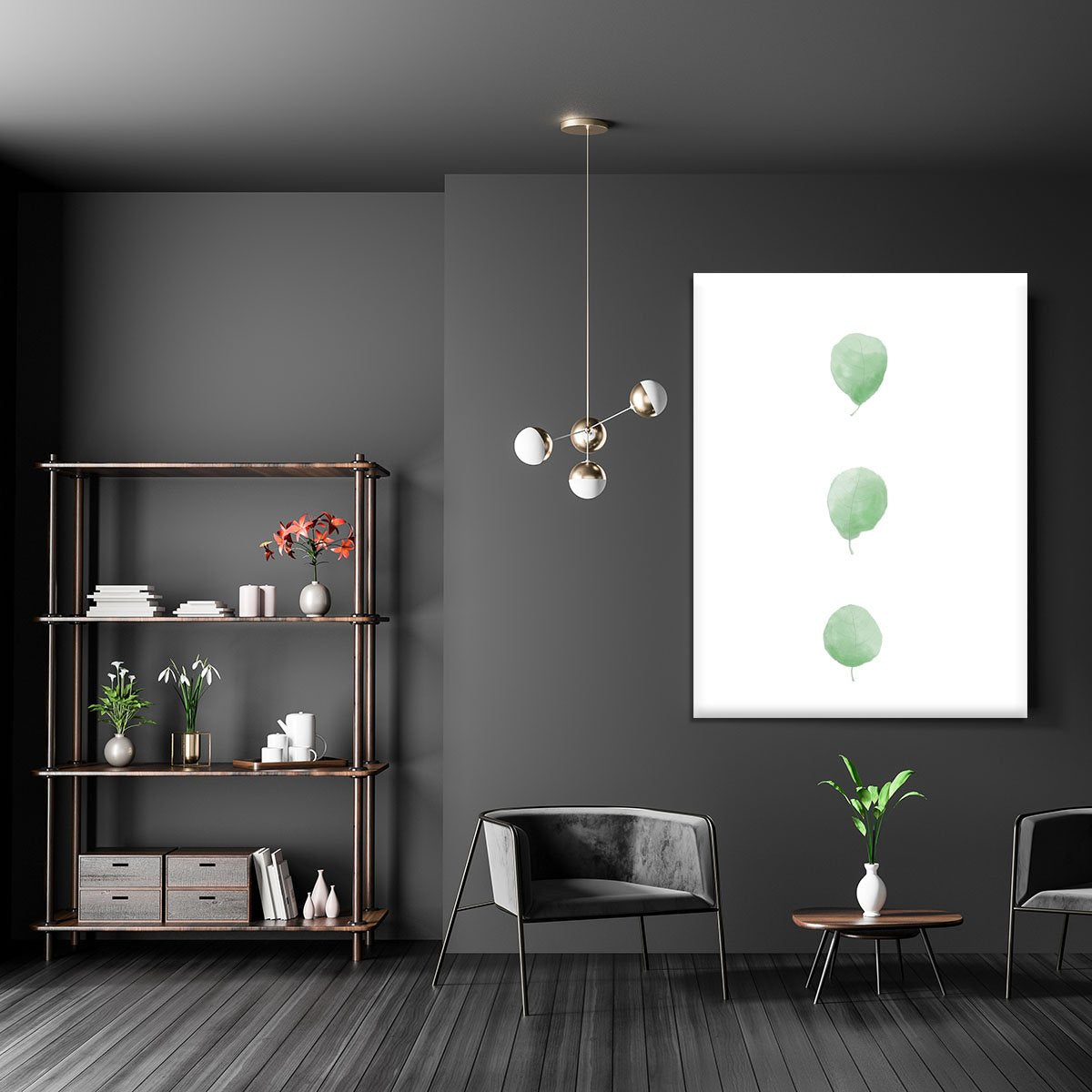Birch Leaves in Row Canvas Print or Poster - Canvas Art Rocks - 5