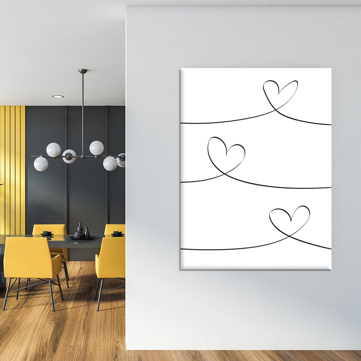 One Line 02 Canvas Print or Poster - Canvas Art Rocks - 4