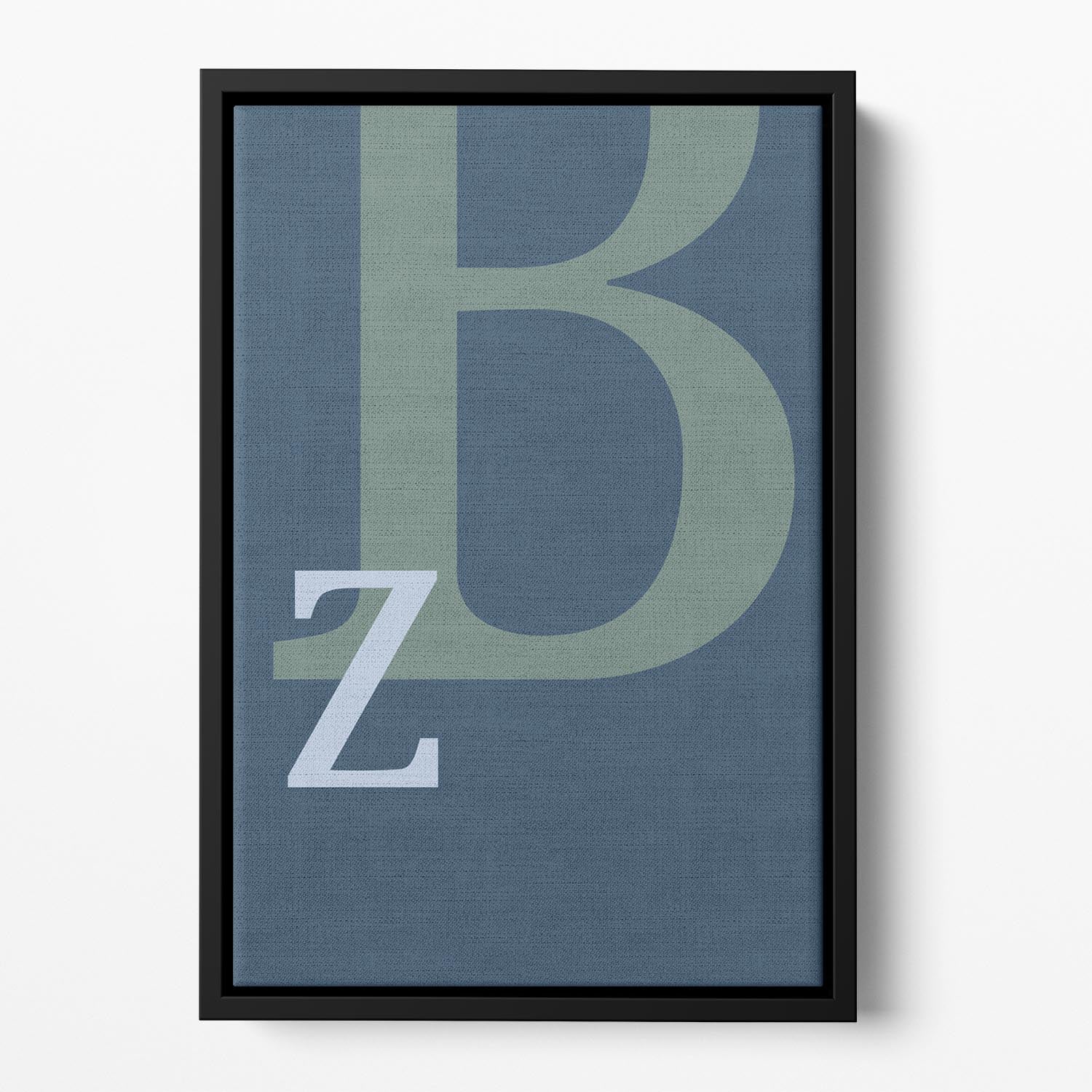 Letter B Floating Framed Canvas - Canvas Art Rocks - 2