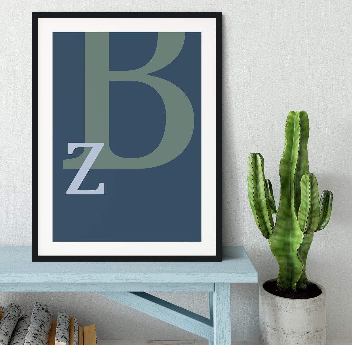 Letter B Framed Print - Canvas Art Rocks - 1