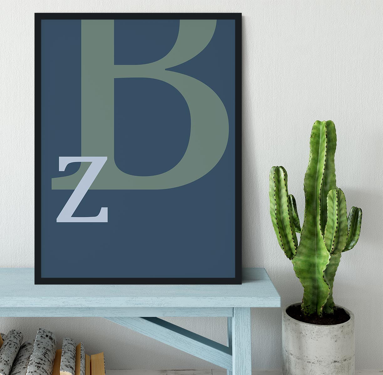 Letter B Framed Print - Canvas Art Rocks - 2