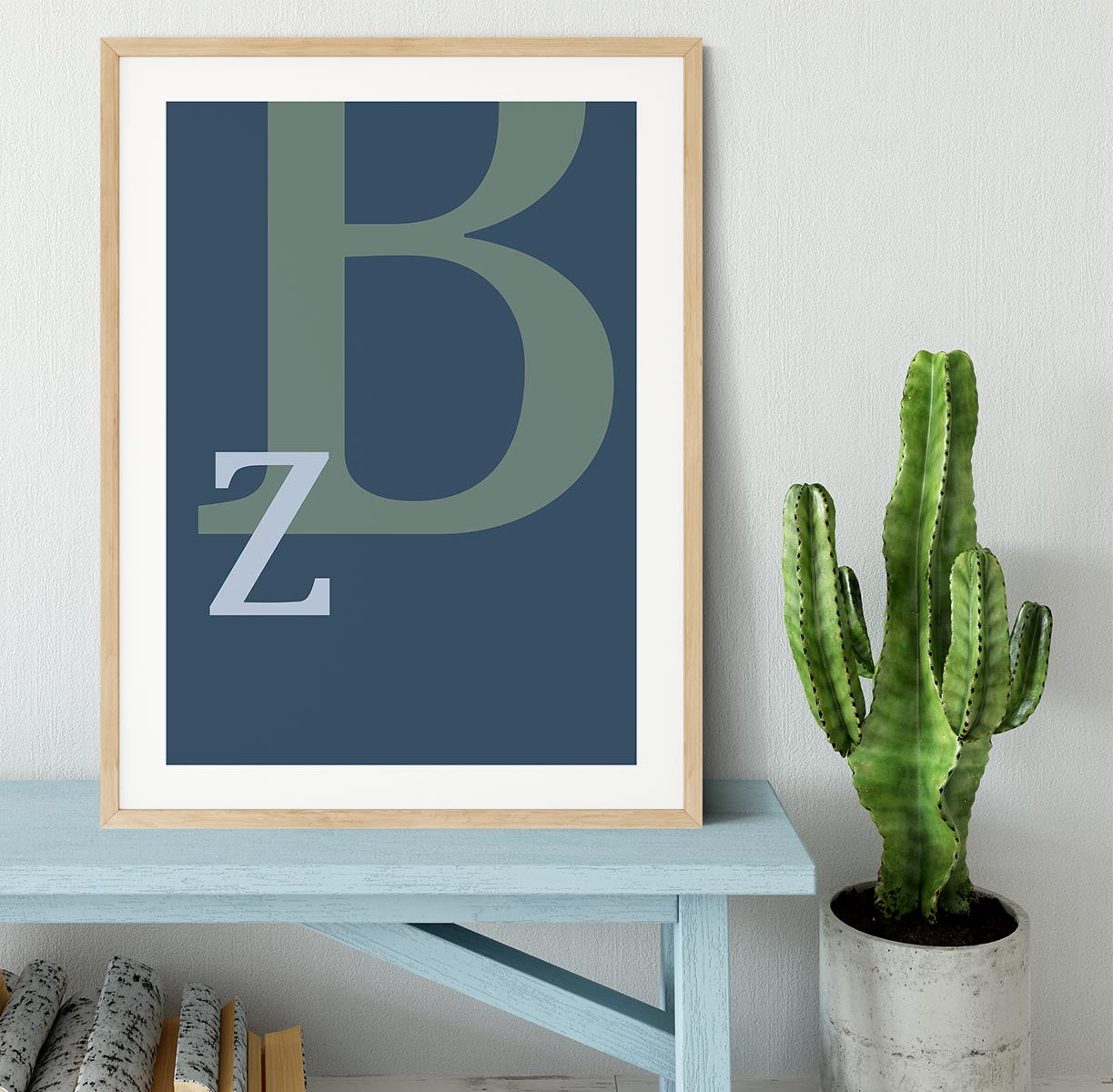 Letter B Framed Print - Canvas Art Rocks - 3