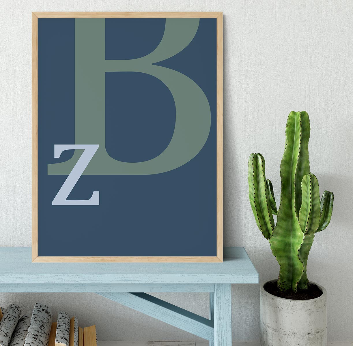 Letter B Framed Print - Canvas Art Rocks - 4