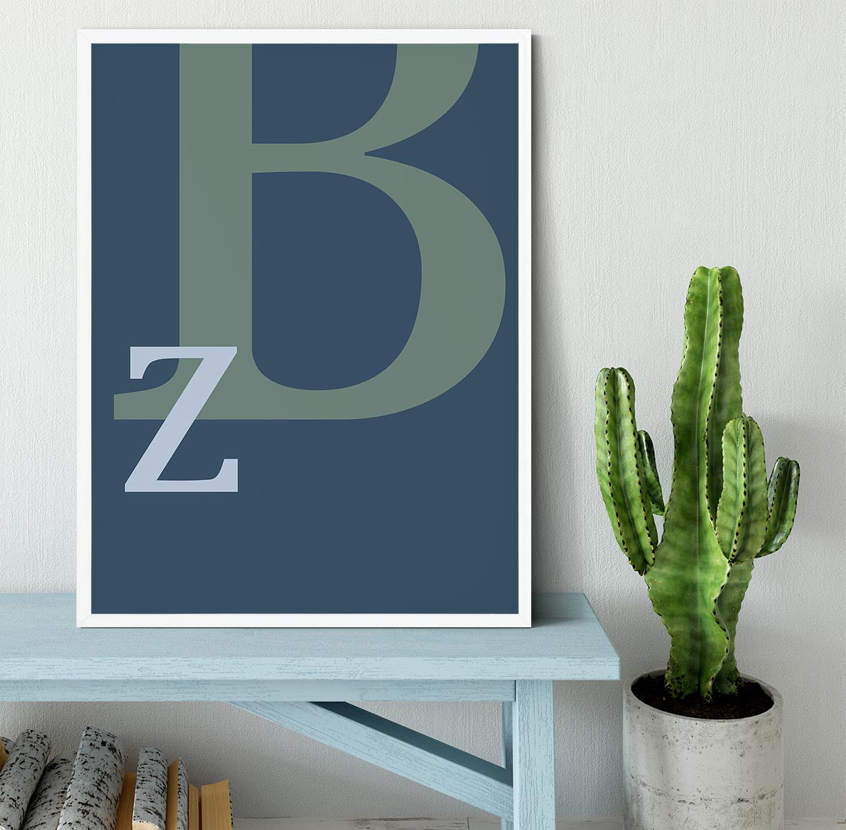 Letter B Framed Print - Canvas Art Rocks -6