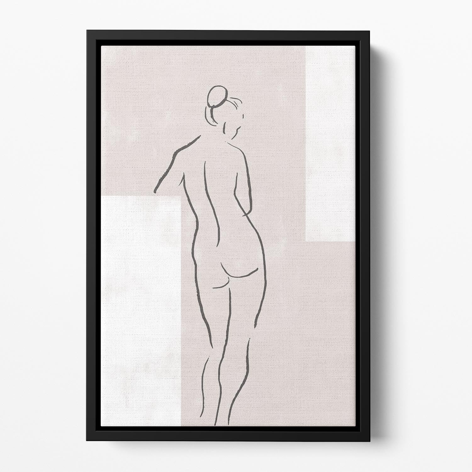 Woman in Studio Floating Framed Canvas - Canvas Art Rocks - 2