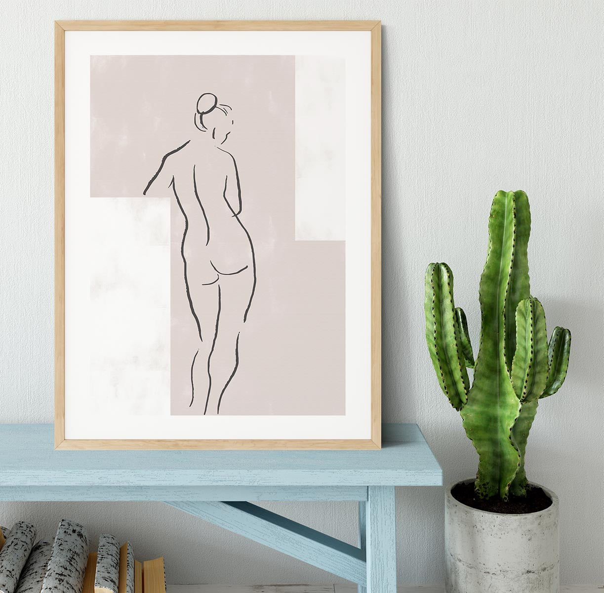 Woman in Studio Framed Print - Canvas Art Rocks - 3