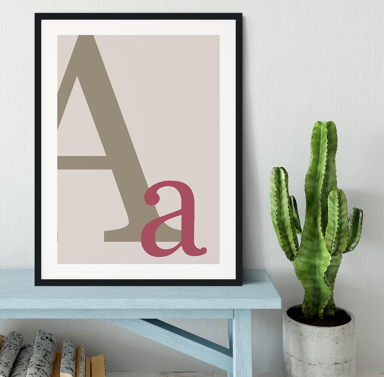 Letter A Framed Print - Canvas Art Rocks - 1