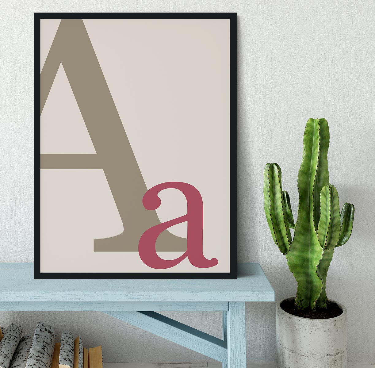 Letter A Framed Print - Canvas Art Rocks - 2