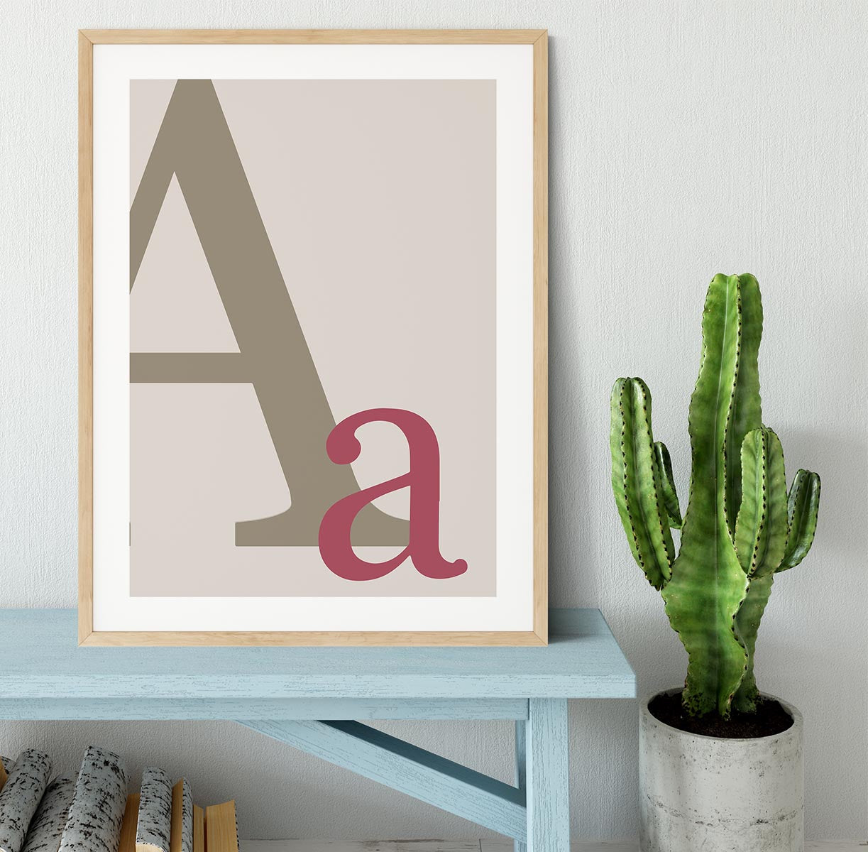 Letter A Framed Print - Canvas Art Rocks - 3