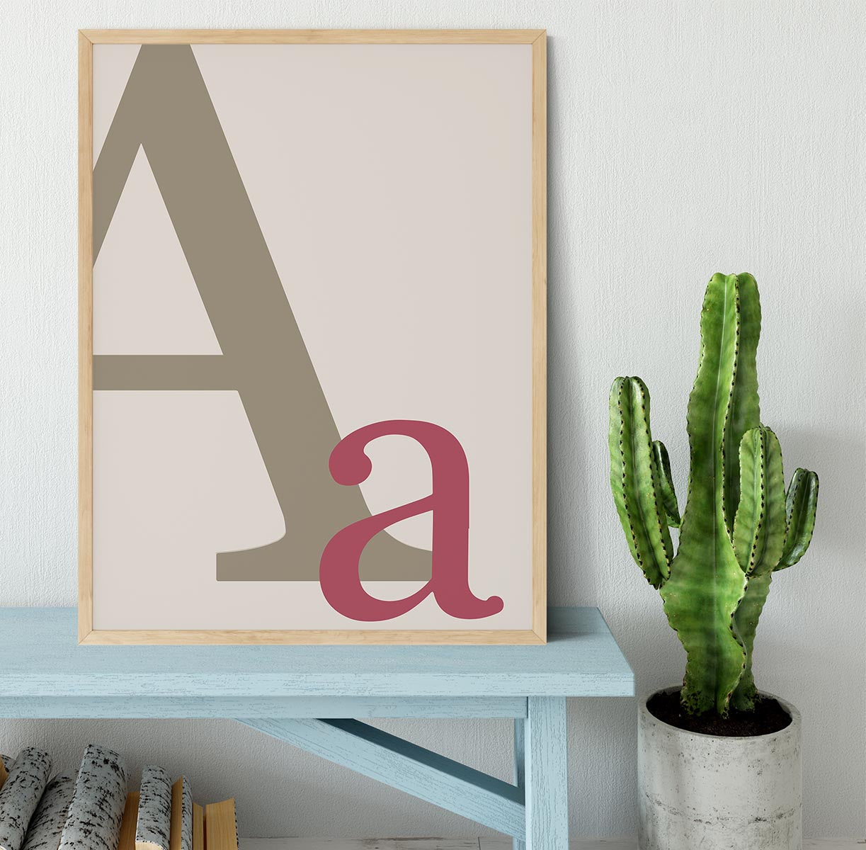 Letter A Framed Print - Canvas Art Rocks - 4