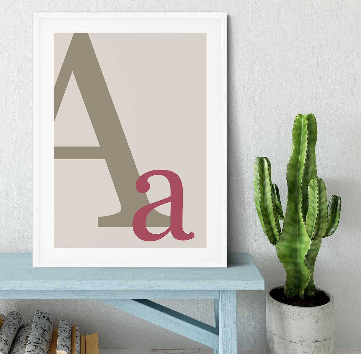 Letter A Framed Print - Canvas Art Rocks - 5