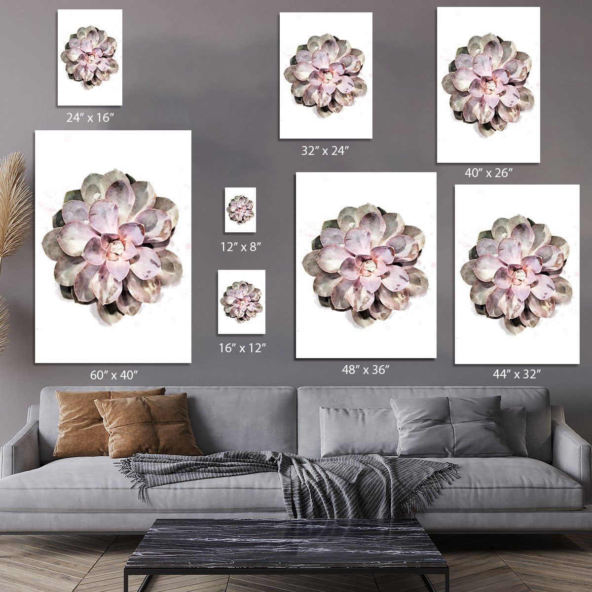 Succulent 01 Canvas Print or Poster - Canvas Art Rocks - 7