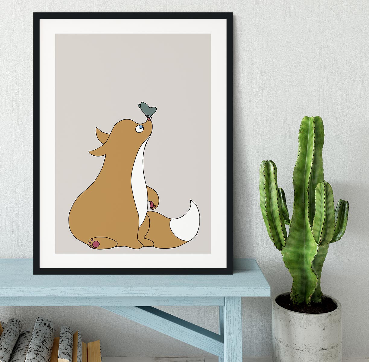 The Fox Framed Print - Canvas Art Rocks - 1