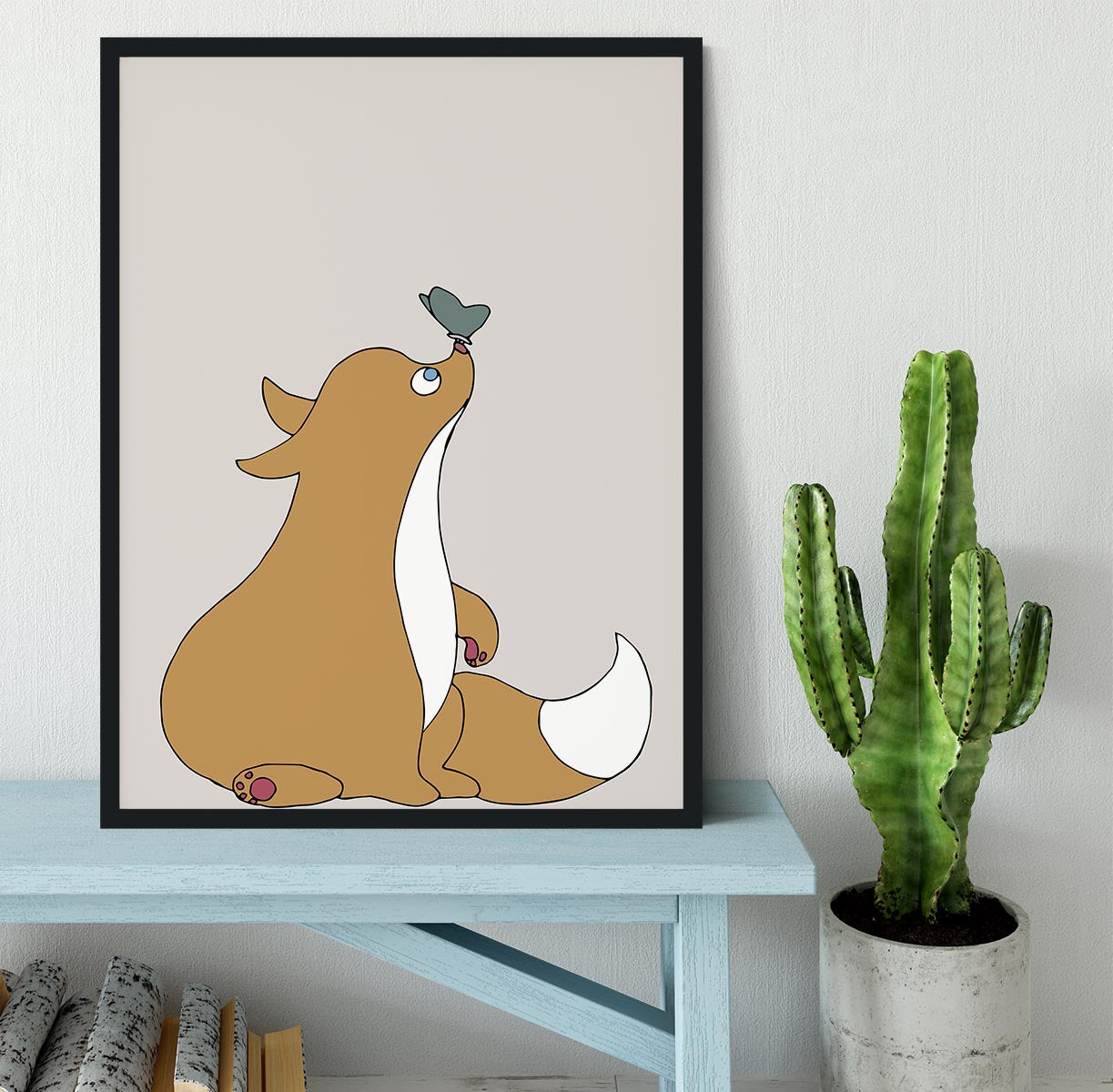 The Fox Framed Print - Canvas Art Rocks - 2