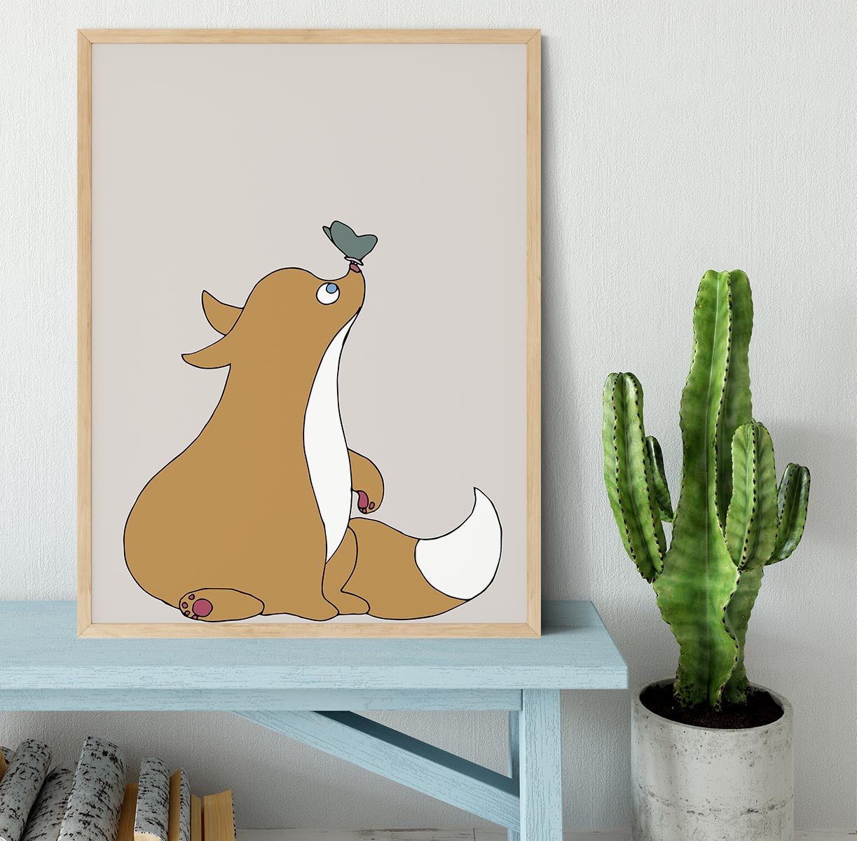 The Fox Framed Print - Canvas Art Rocks - 4