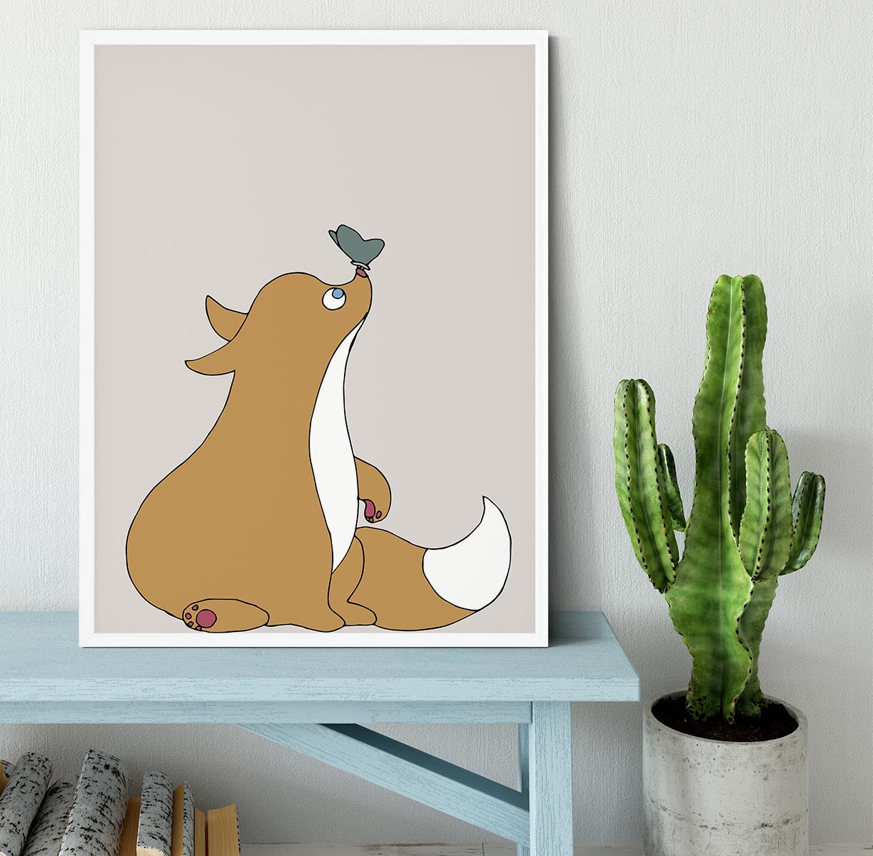 The Fox Framed Print - Canvas Art Rocks -6