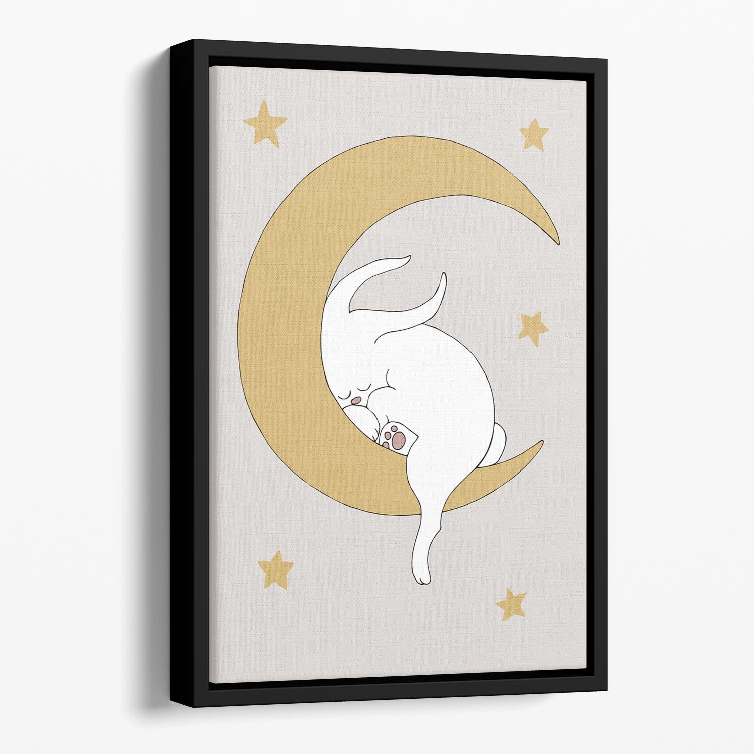 The Rabbit Floating Framed Canvas - Canvas Art Rocks - 1