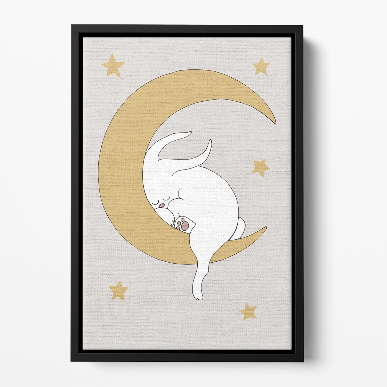 The Rabbit Floating Framed Canvas - Canvas Art Rocks - 2