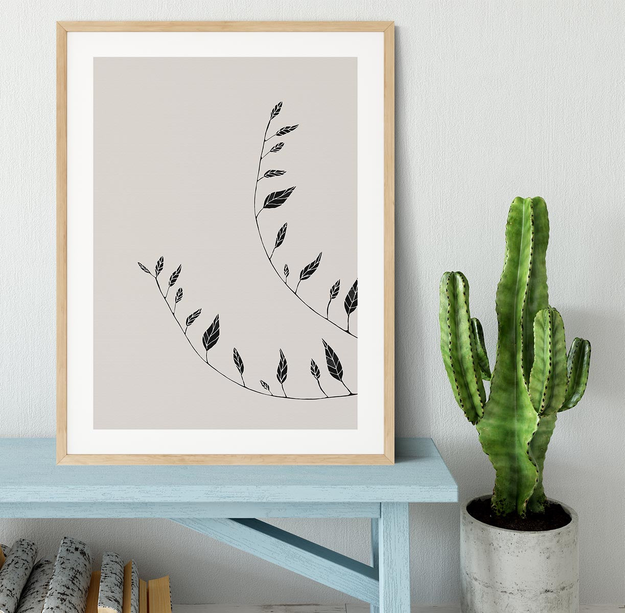 Wavy Branches Framed Print - Canvas Art Rocks - 3