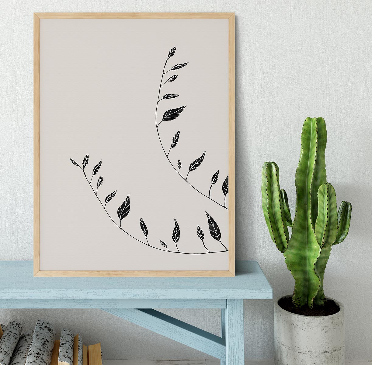 Wavy Branches Framed Print - Canvas Art Rocks - 4