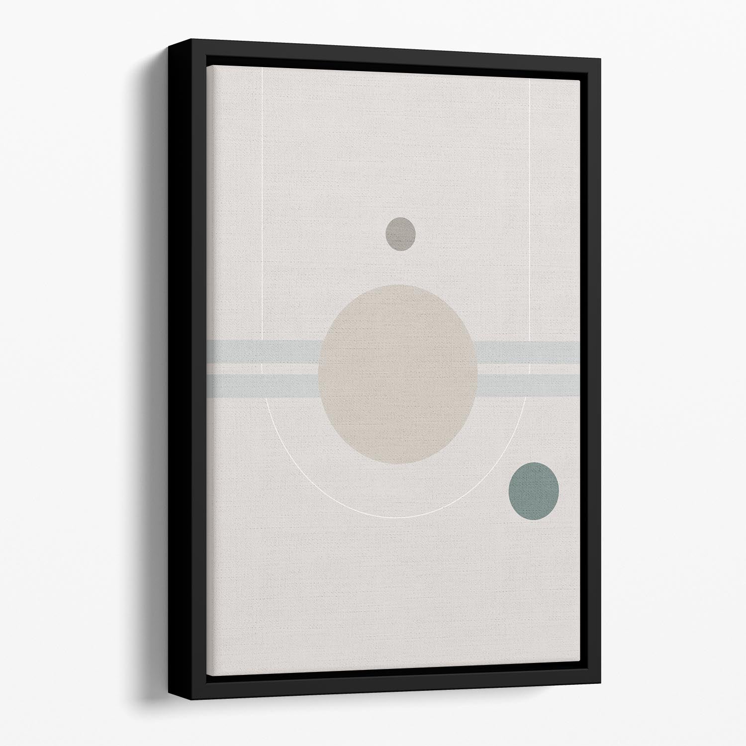 Space Orbit 01 Floating Framed Canvas - Canvas Art Rocks - 1