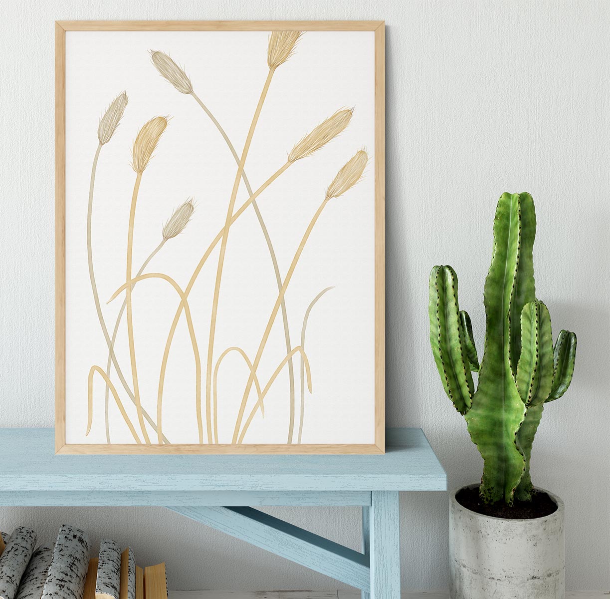 Bunny Grass 01 Framed Print - Canvas Art Rocks - 4