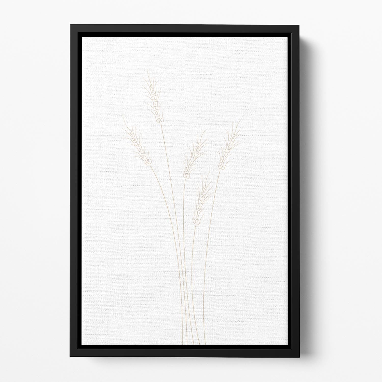 Wheat Grass Floating Framed Canvas - Canvas Art Rocks - 2