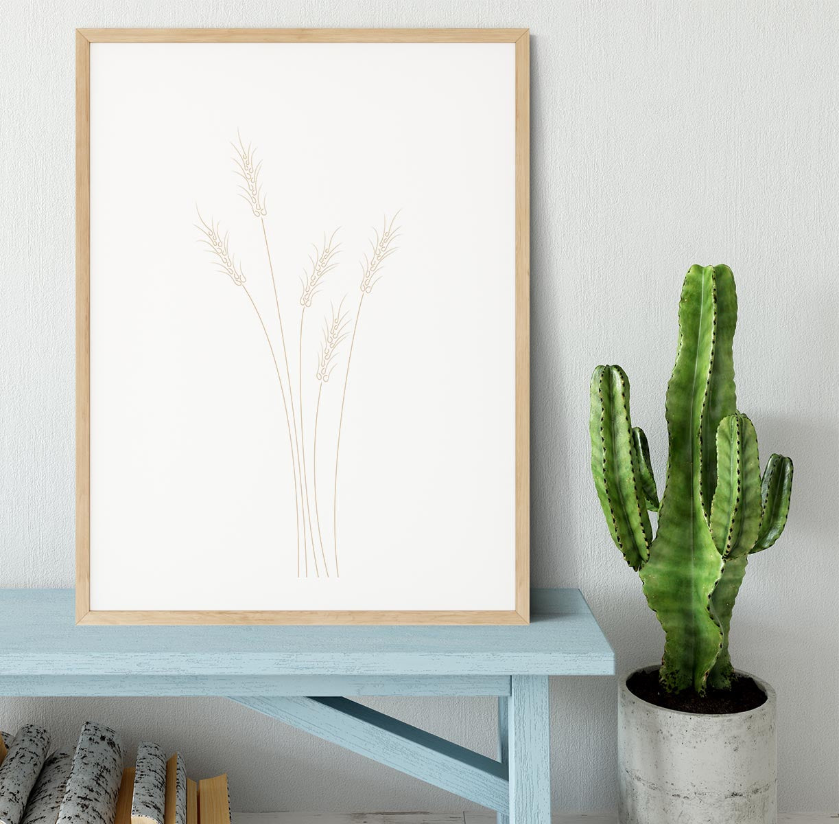 Wheat Grass Framed Print - Canvas Art Rocks - 3