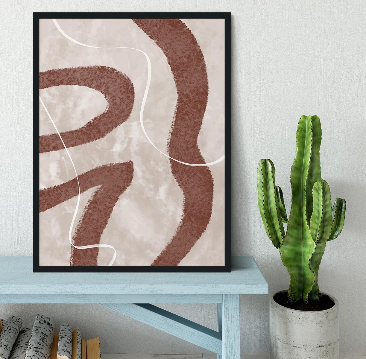 Abstract Fuzz Framed Print - Canvas Art Rocks - 2