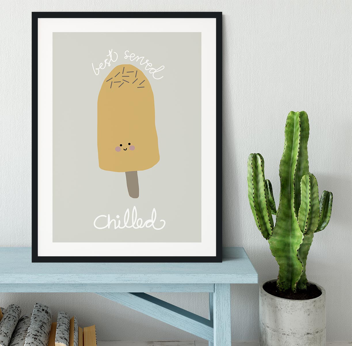 Chilled Ice Cream Framed Print - Canvas Art Rocks - 1