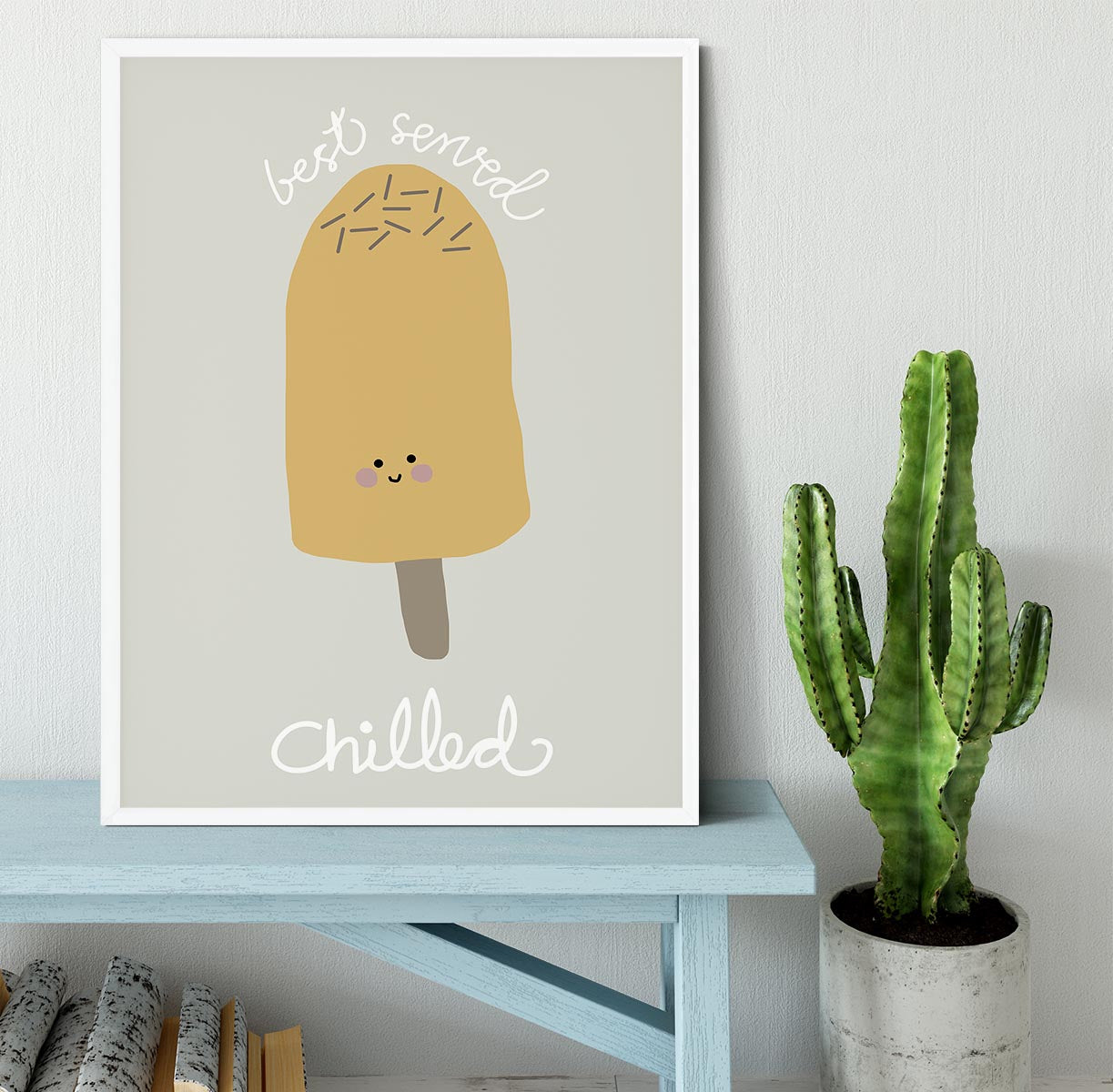 Chilled Ice Cream Framed Print - Canvas Art Rocks -6