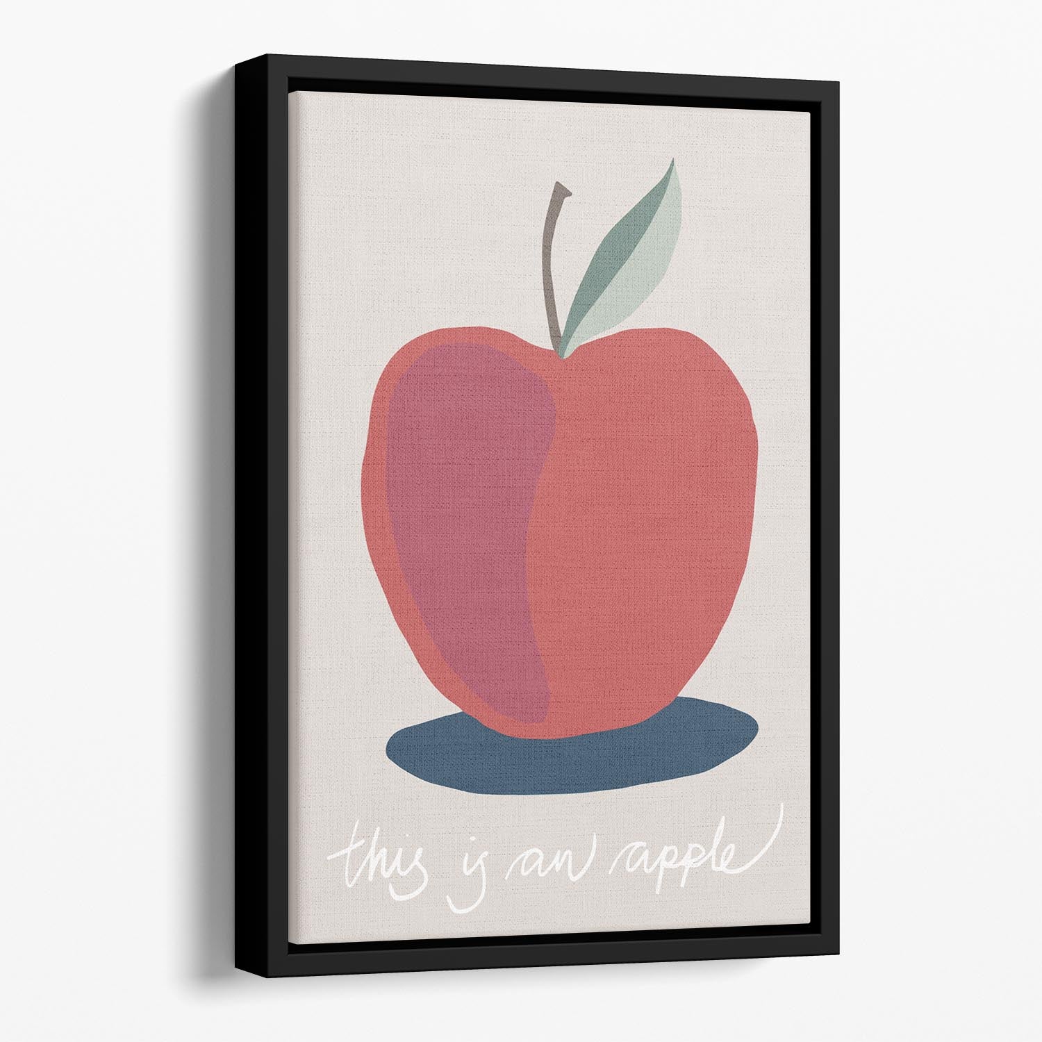 This is an Apple Floating Framed Canvas - Canvas Art Rocks - 1