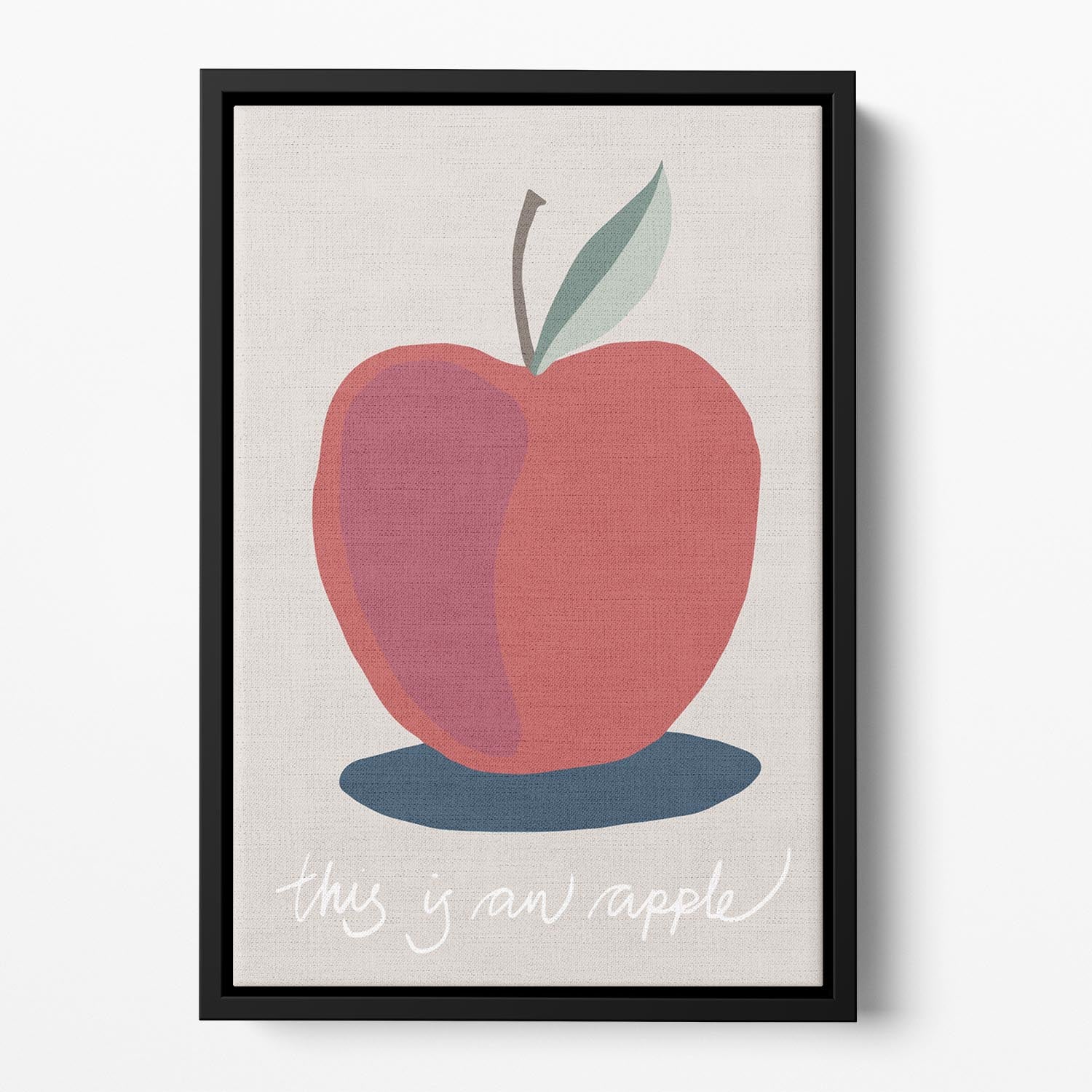 This is an Apple Floating Framed Canvas - Canvas Art Rocks - 2