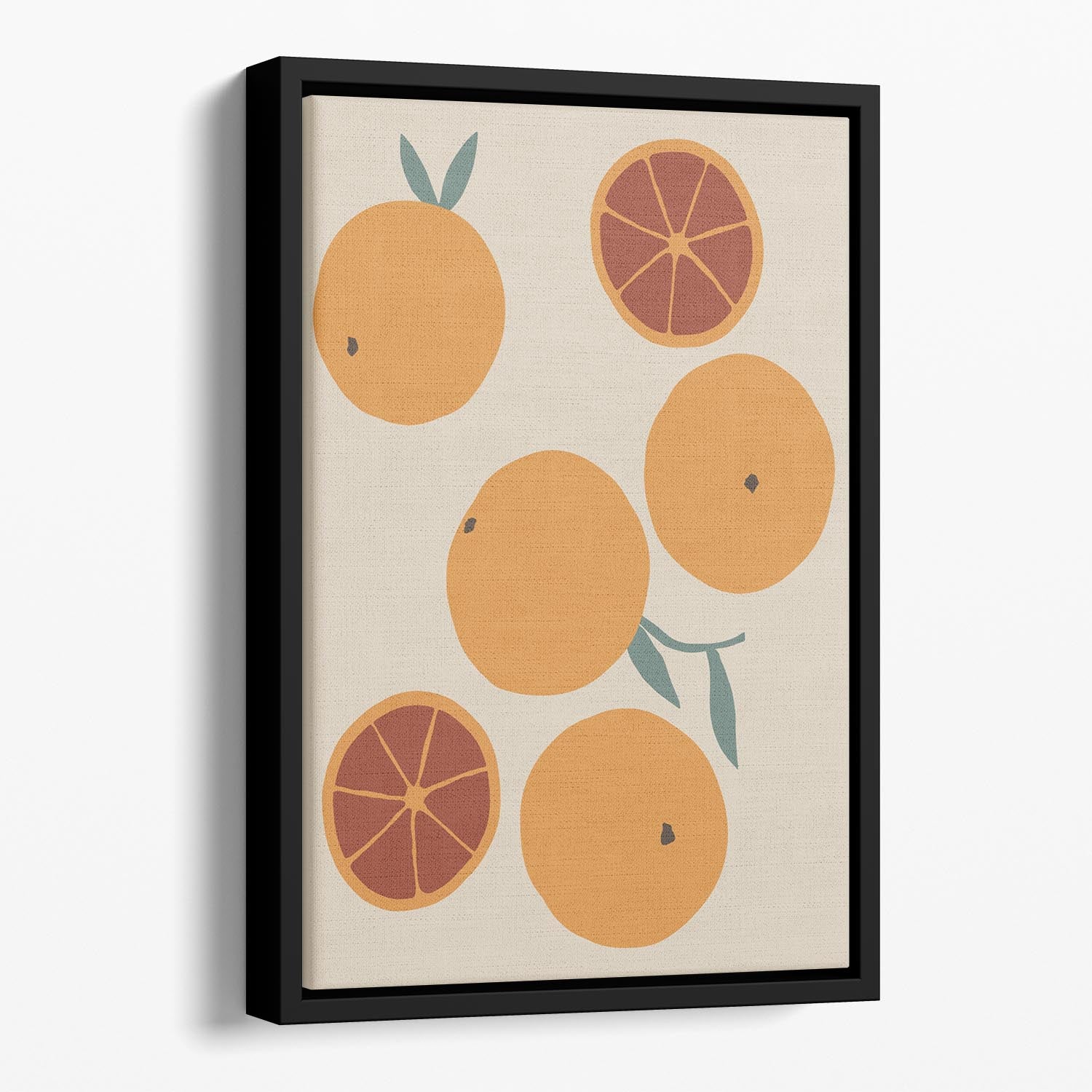 Blood Orange Floating Framed Canvas - Canvas Art Rocks - 1