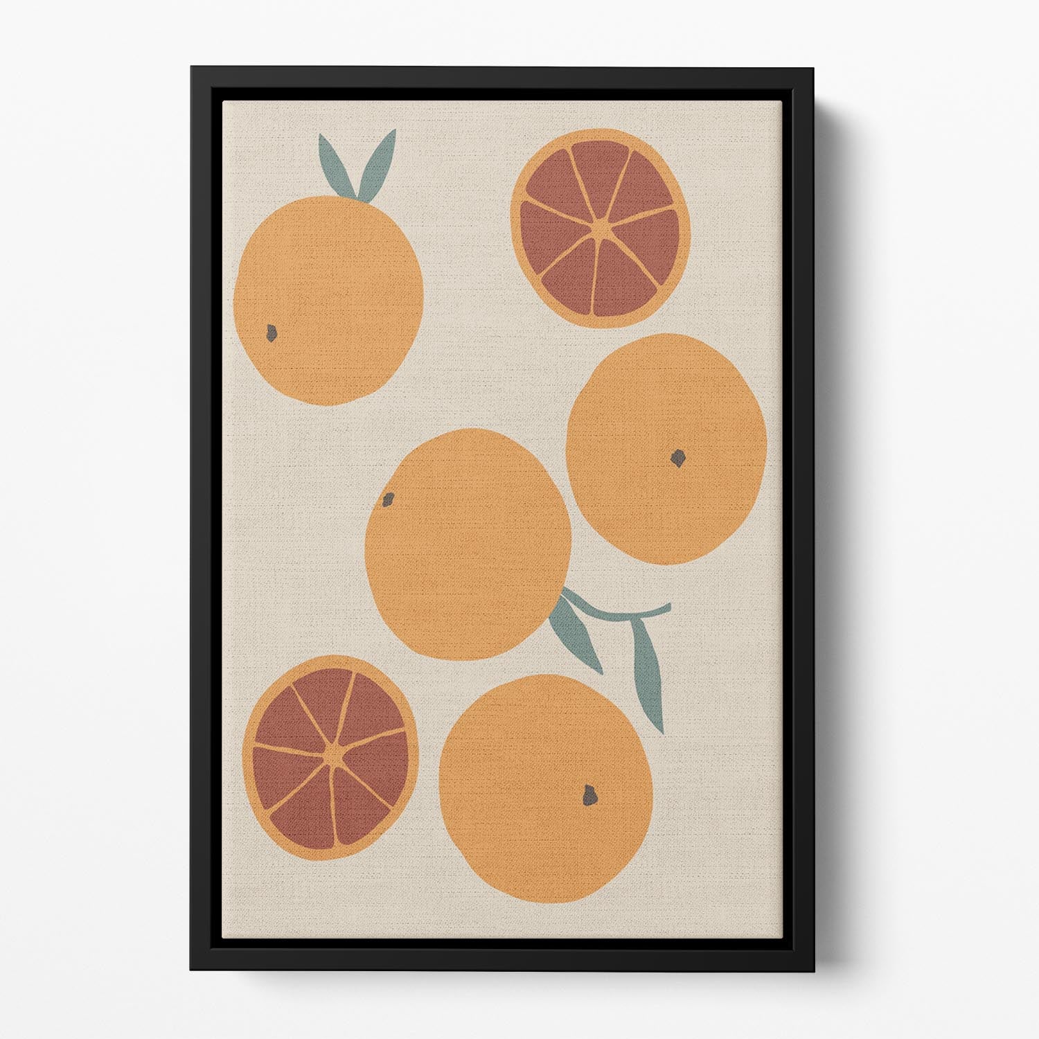 Blood Orange Floating Framed Canvas - Canvas Art Rocks - 2