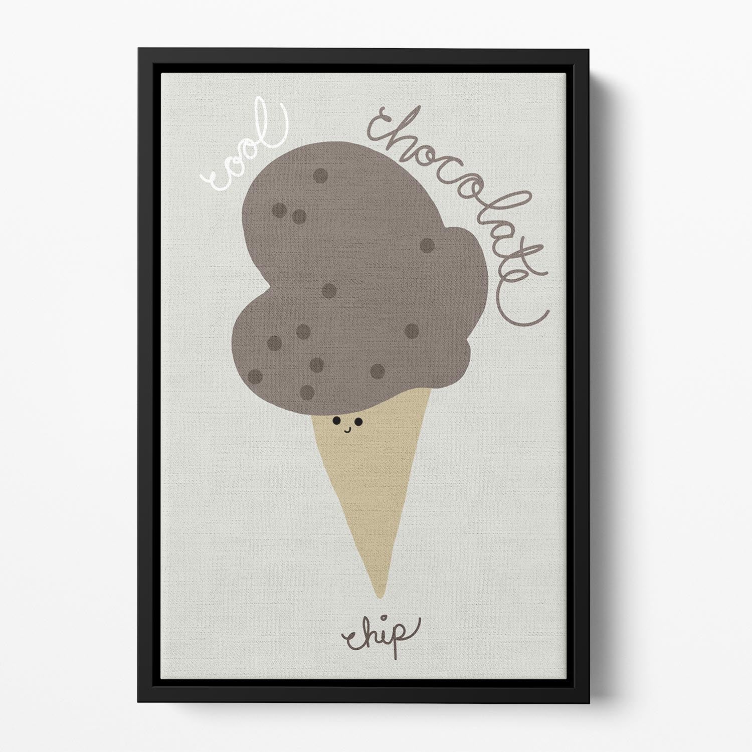 Chocolate Chip Floating Framed Canvas - Canvas Art Rocks - 2