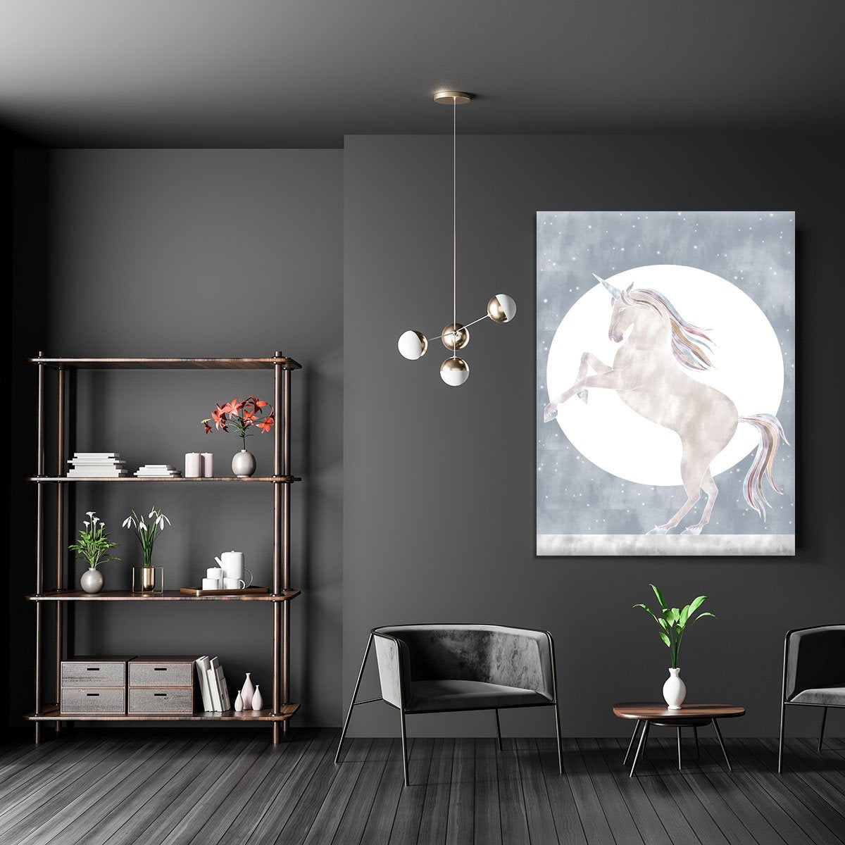 Rising Unicorn Canvas Print or Poster - Canvas Art Rocks - 5