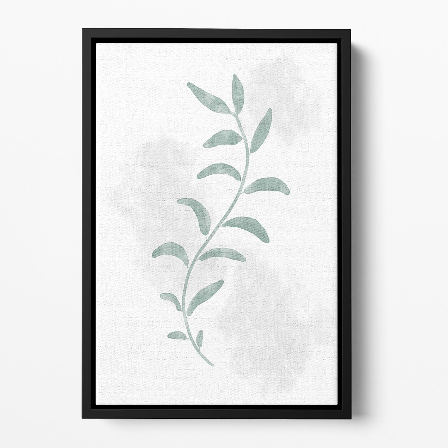 Jazzy Leaves Floating Framed Canvas - Canvas Art Rocks - 2