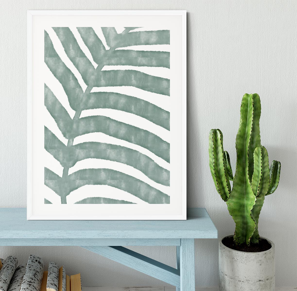 Palm Stripes Framed Print - Canvas Art Rocks - 5