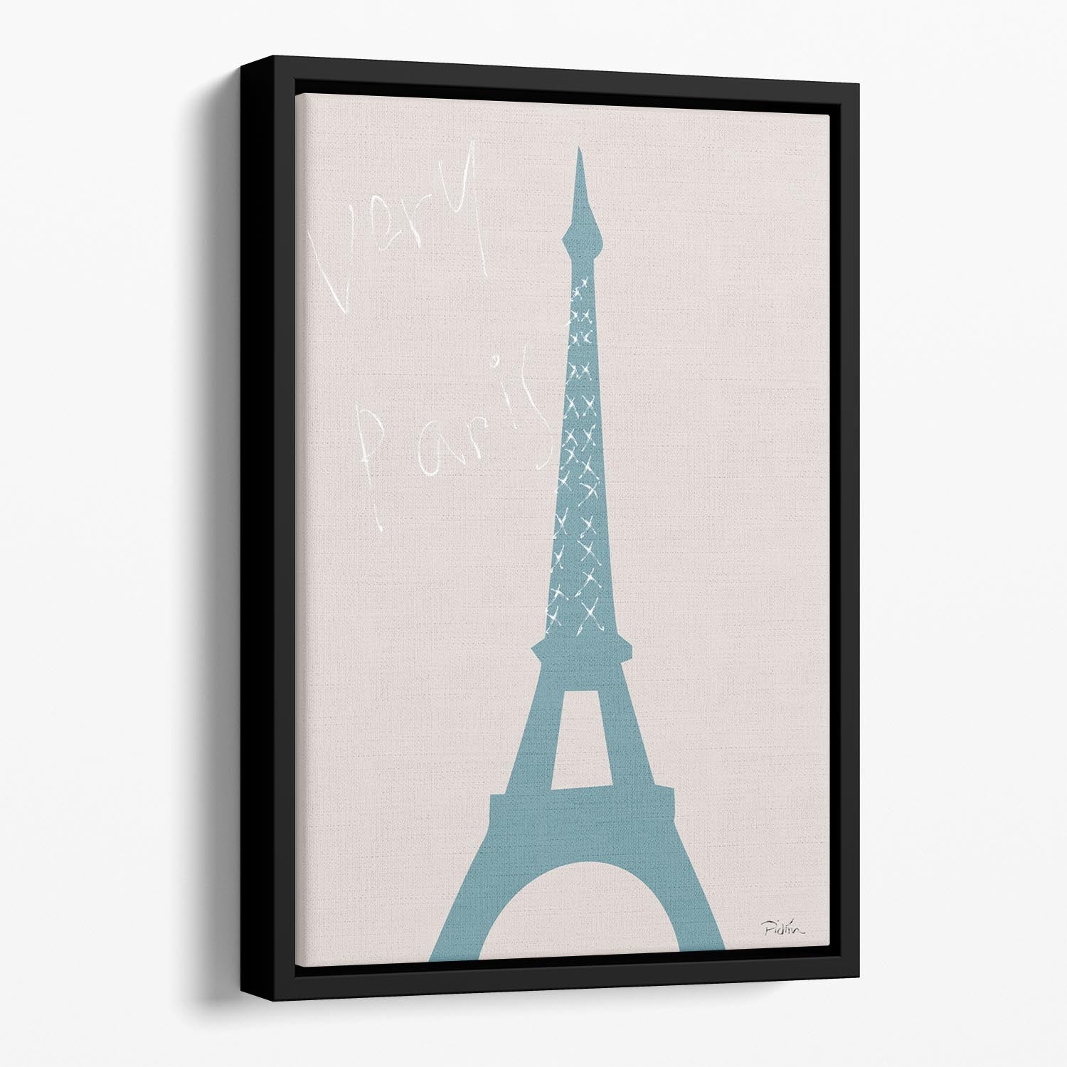 Very Paris Floating Framed Canvas - Canvas Art Rocks - 1