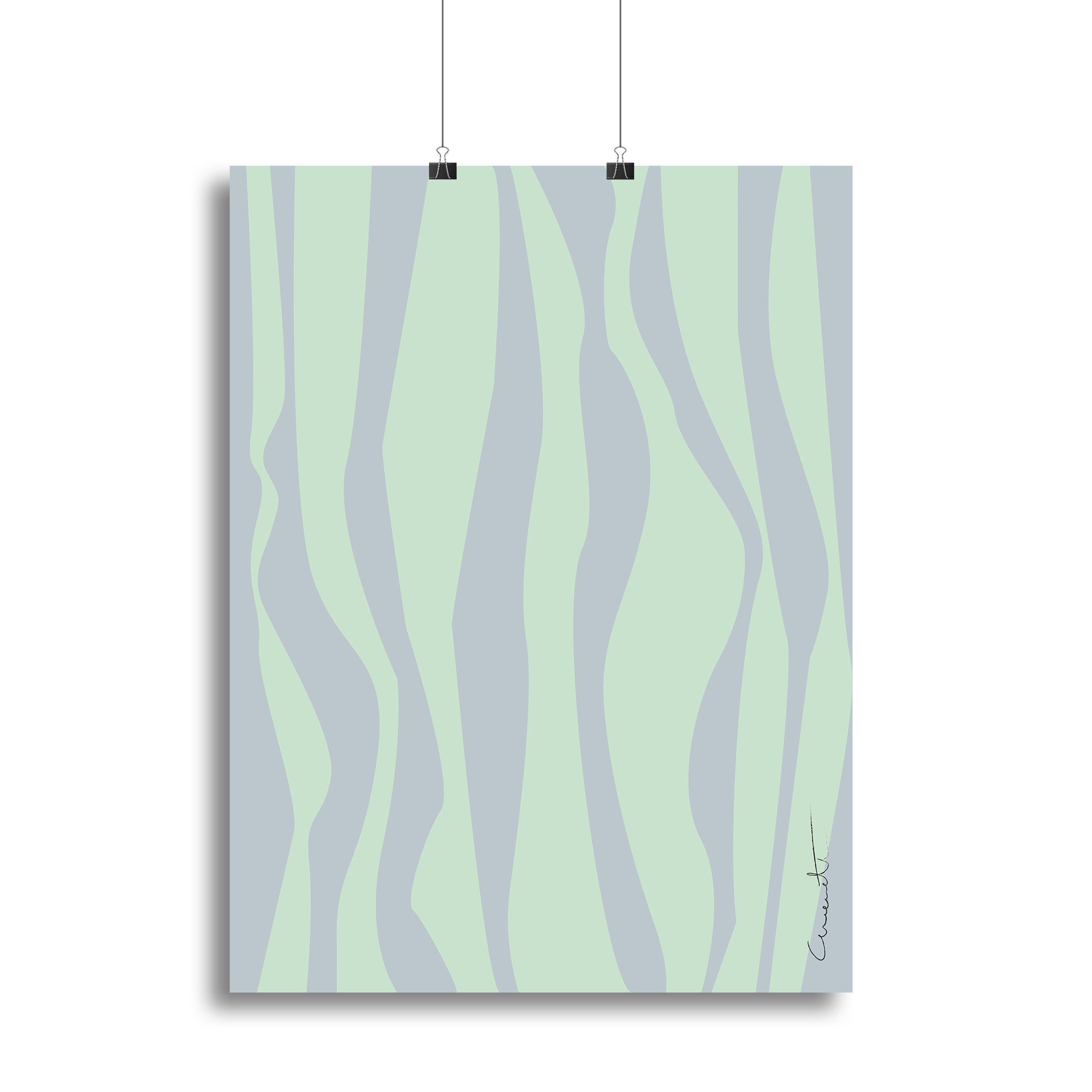 Wavy Stripes Canvas Print or Poster - Canvas Art Rocks - 2