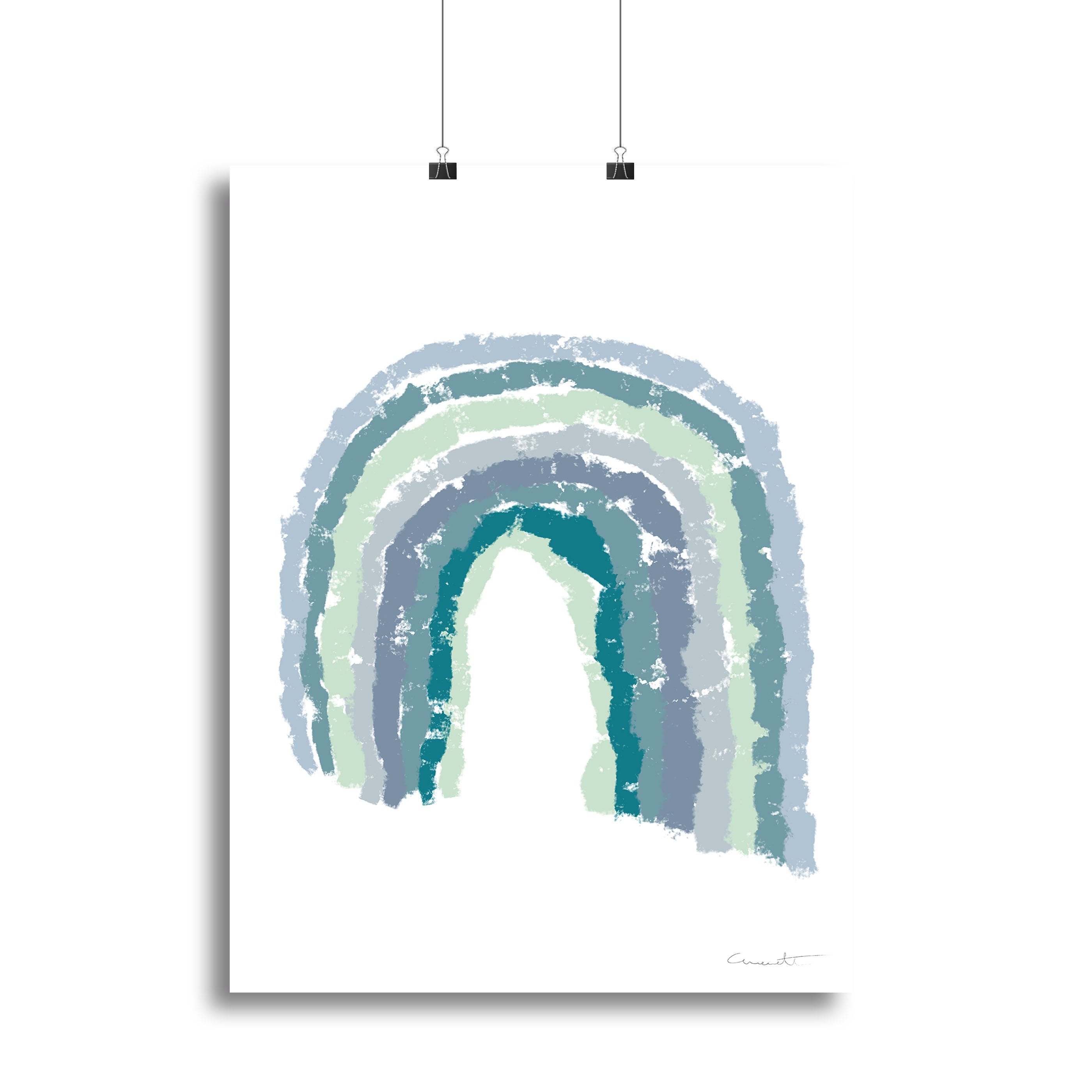 Rainbow Blues Canvas Print or Poster - Canvas Art Rocks - 2