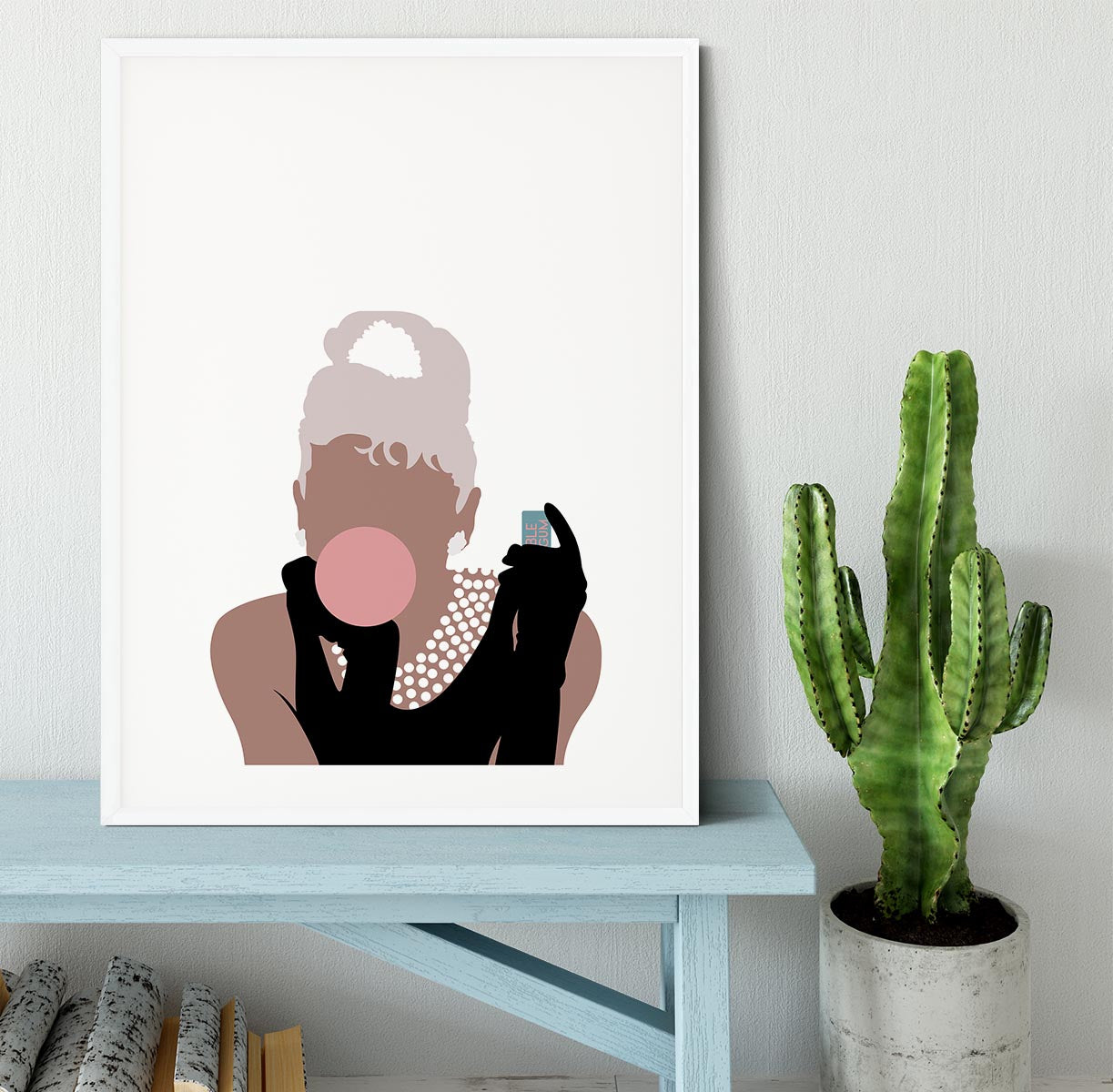 Bubblegum Girl Framed Print - Canvas Art Rocks - 5