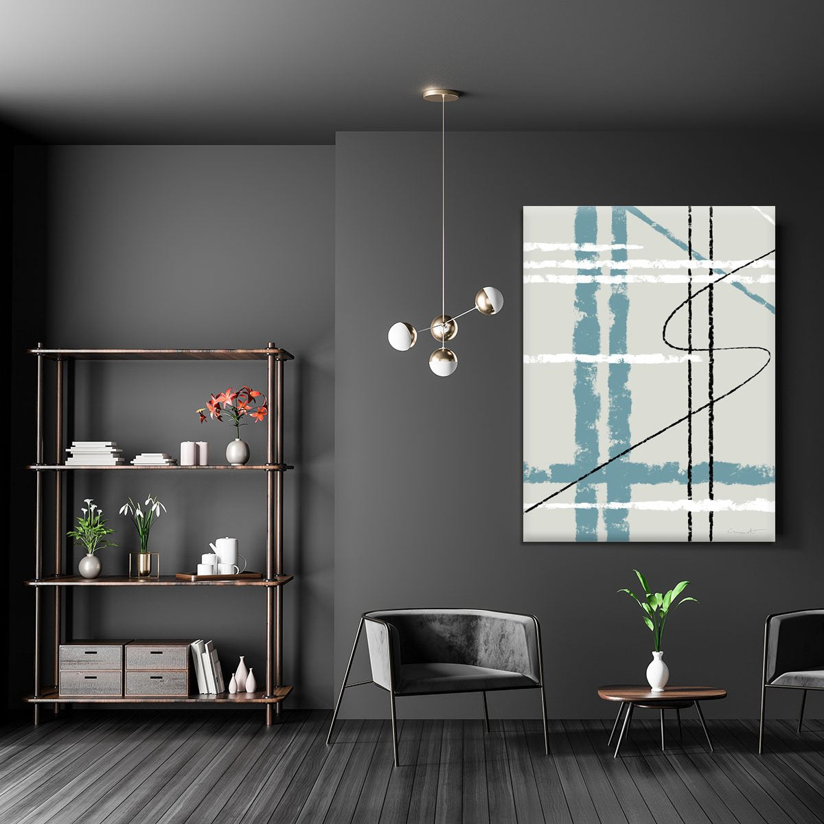 Messy Lines Canvas Print or Poster - Canvas Art Rocks - 5