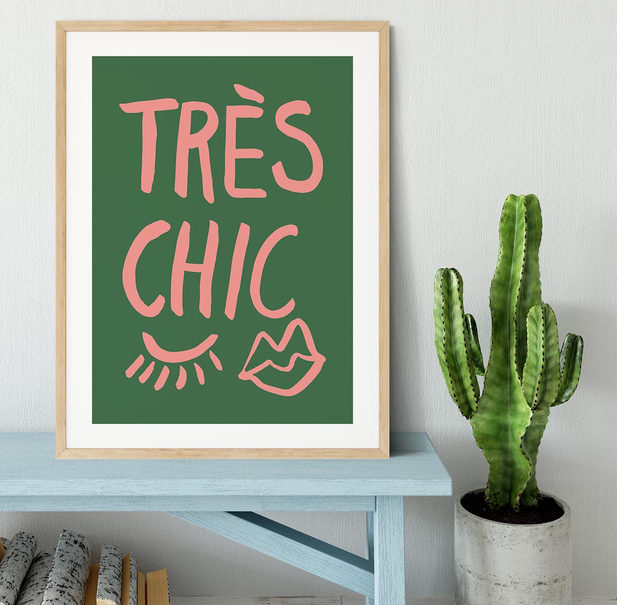 TrAus Chic Green Framed Print - Canvas Art Rocks - 3