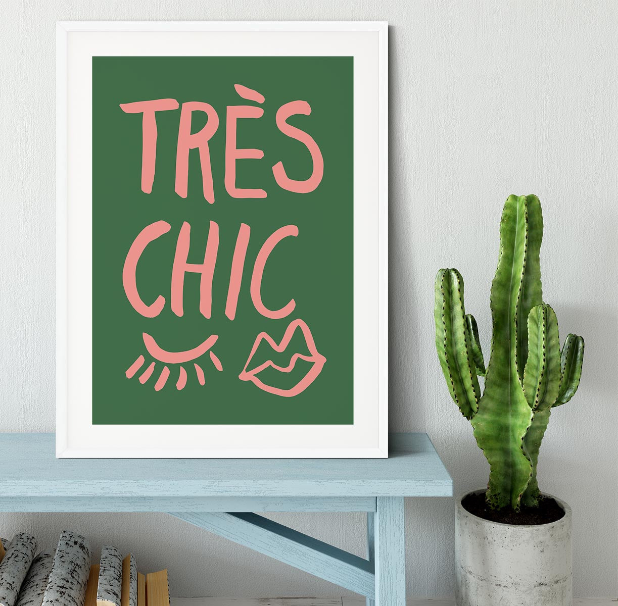 TrAus Chic Green Framed Print - Canvas Art Rocks - 5