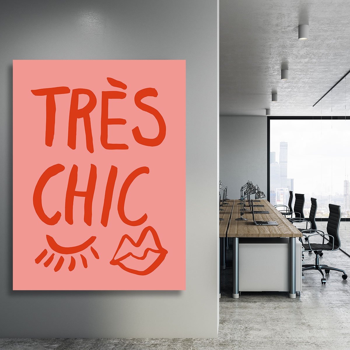 TrAus Chic Pink Canvas Print or Poster - Canvas Art Rocks - 3