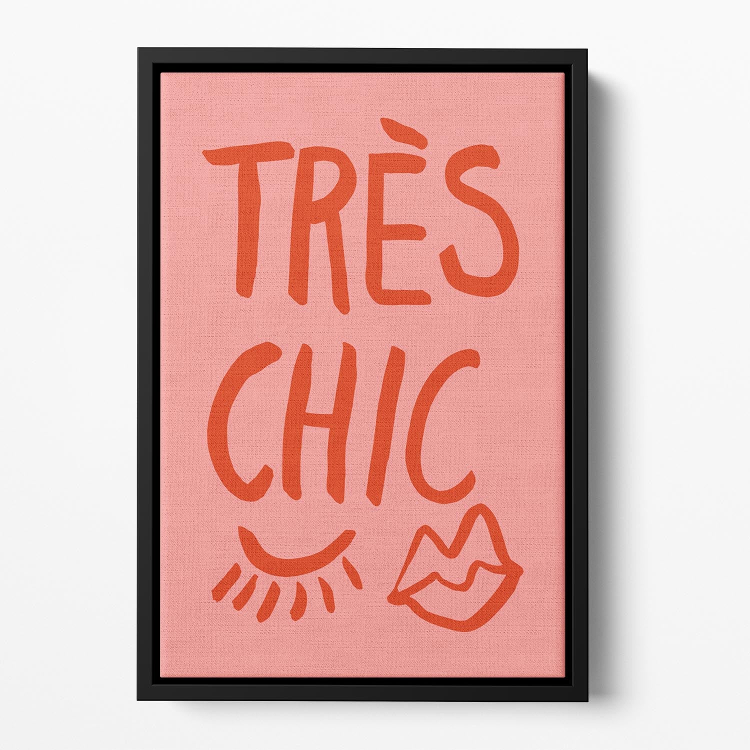 TrAus Chic Pink Floating Framed Canvas - Canvas Art Rocks - 2